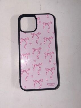 EVRY JEWELS Pink Bow Pattern iPhone Case